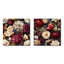 Jessup - Ensemble de 2 carrés à motif floral en métal-102678515