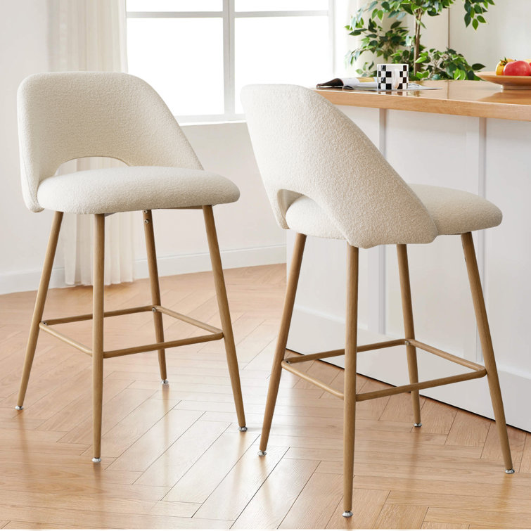 Camarda 26'' Boucle Counter Stool