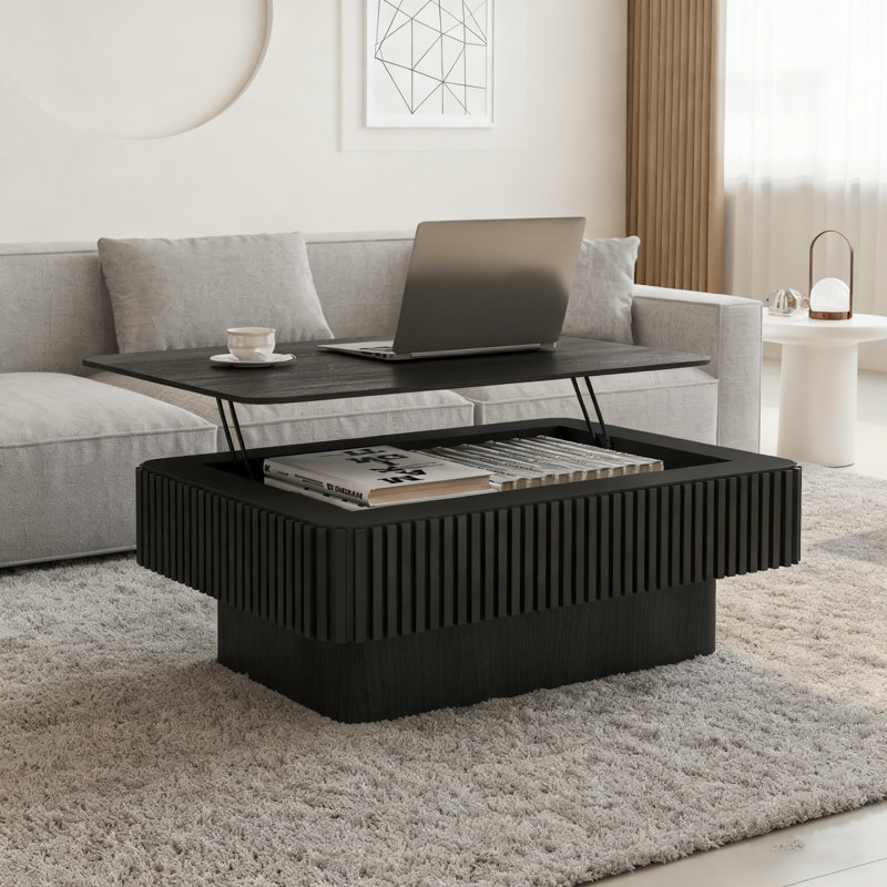 Table basse 38,6 po, Noir