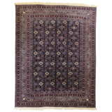 Global Rug One-of-a-Kind Hand-Knotted Bokhara 9'10" x 12'7" Wool Area Rug
