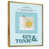 Toile avec cadre flottant or