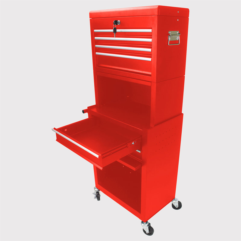 13'' W Steel Job Site Storage, Red