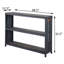 Bibliothèque standard en fer H 32 "x l 48" Diaundra
