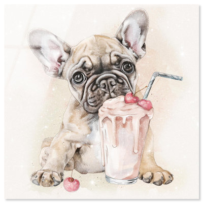 Impression sur toile Milkshake Frenchie