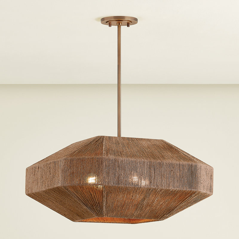 LAKEN Chandelier, 14.25" H x 24" W x 24" D