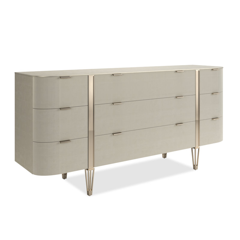 Love 74'' Solid Wood Sideboard, Beige
