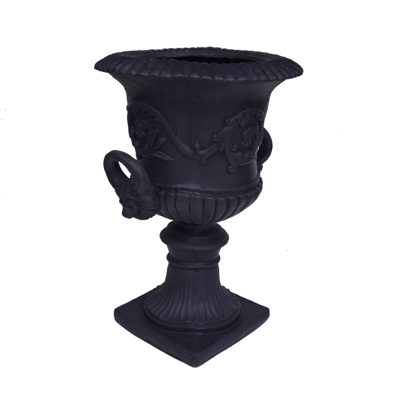 Mgo Garden Urn Planter, Black