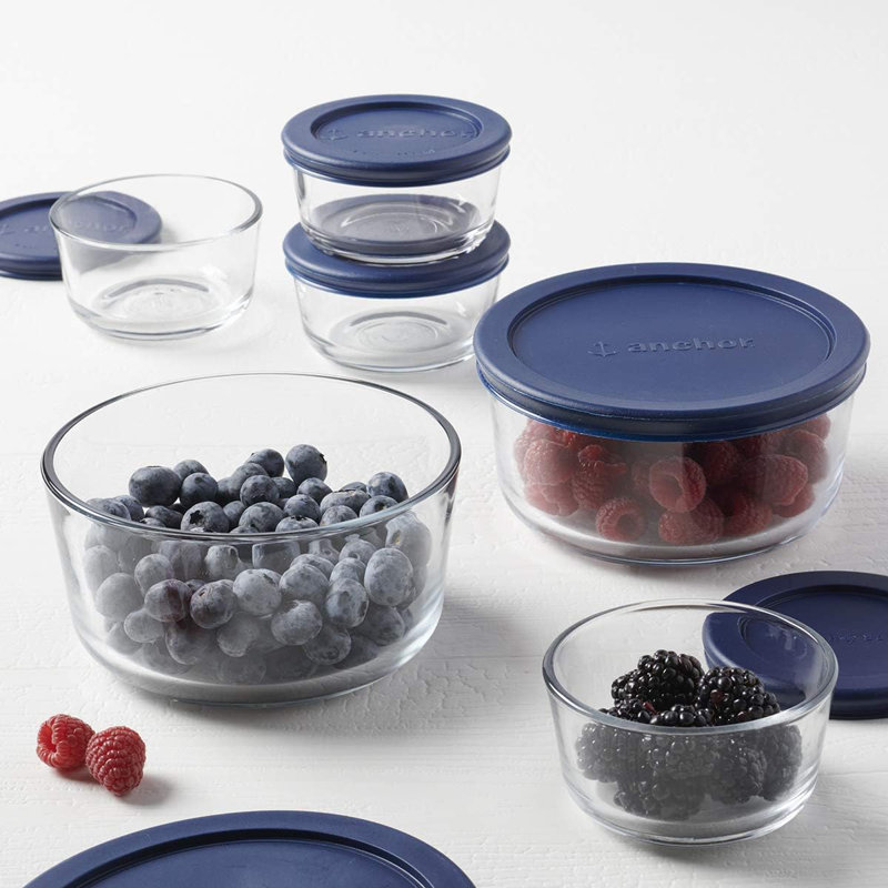 Contenant alimentaire en verre Delijah - ensemble de 12
