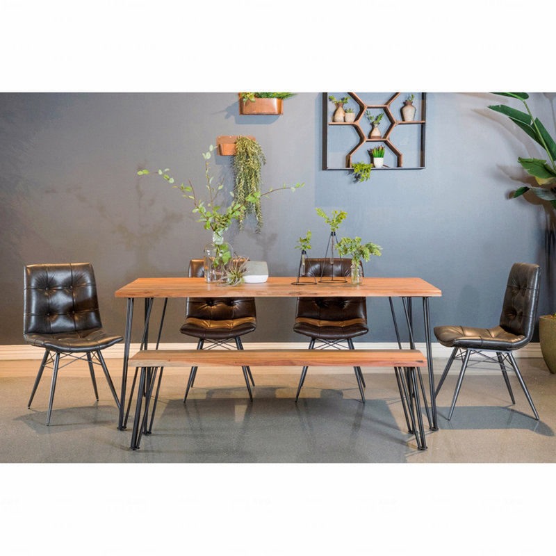 Banc en acacia pour salle à manger