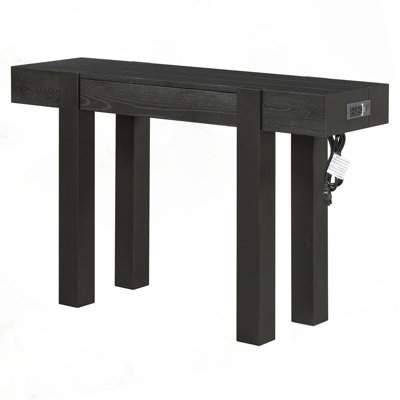 Rustic Console Table with Hidden Drawer