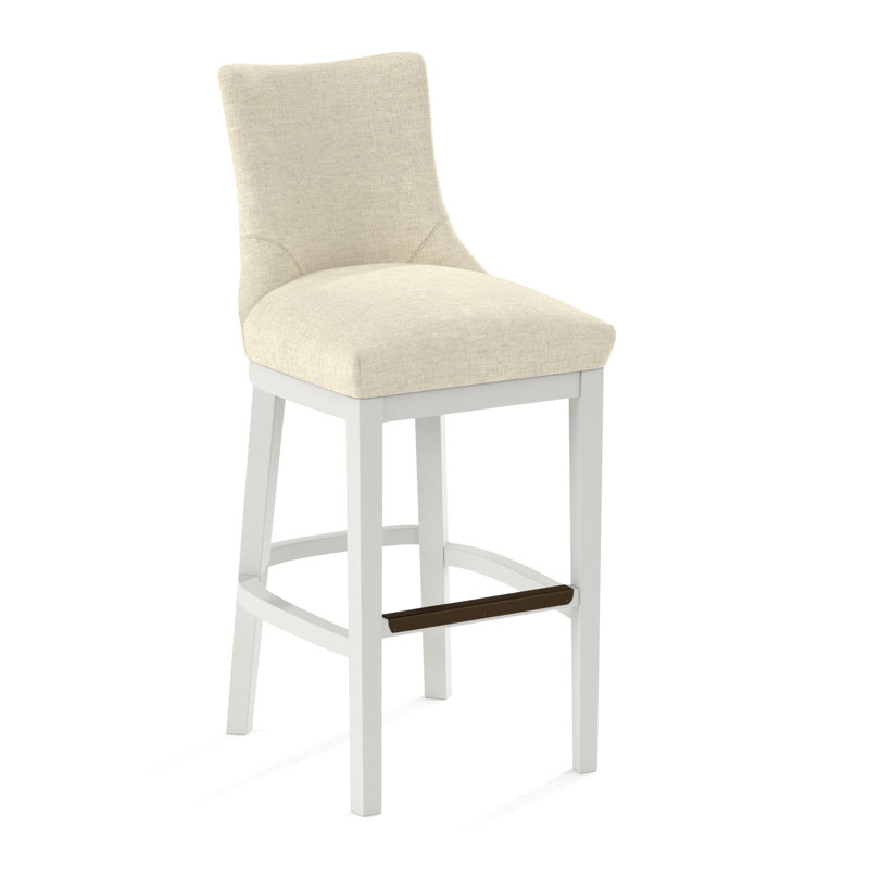 Upholstered Stool, 61471-61, White