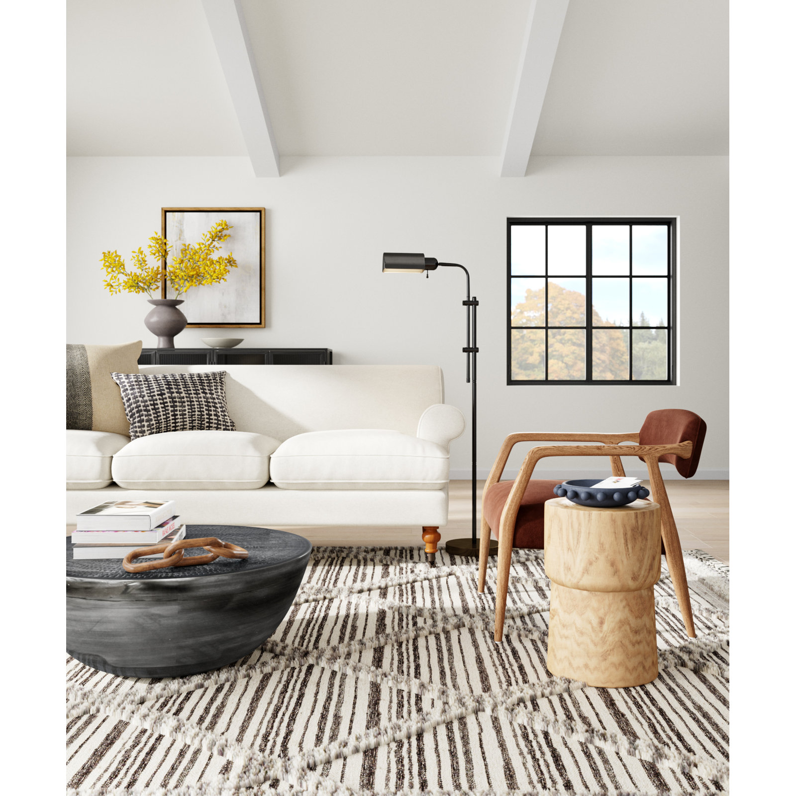 Velia Solid Wood End Table