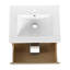 Meuble-lavabo mural 24 po avec lavabo en céramique 2 tiroirs-116040642