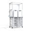 Chariot modulaire 9 compartiments avec bacs