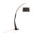 Noah Mid-Century Modern Floor Lamp With Walnut Wood Frame And Marble Base