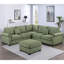 Canapé modulaire en velours côtelé 4 pièces Srinav-115009308-115009311