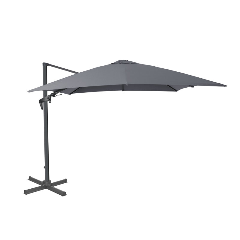 Aabid Royce Executive 3m Square Cantilever Parasol, Carbon
