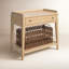 1 - Drawer Nightstand with Wicker Basket-516472860