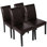 Chaise de salle à manger rembourrée en similicuir H 18,7 po Espiye