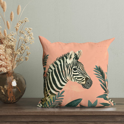 Pastel Jungle Reversible Pillow Cover