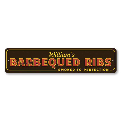 Enseigne en aluminium pour barbecues
