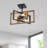 Kreger 3 - Light Bulbs Unique Design Metal Frame 15.7'' Semi Flush Mount Ceiling Light-1479125667