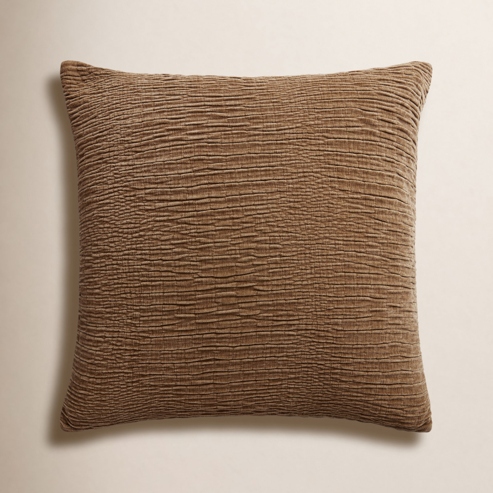 Edan Throw Pillow, Brown, Pillow Cover Only/No Insert, 22"H x 22"W