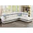 White/Black Faux Leather