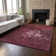 Premium Machine Washable Fehr Merlot Rug