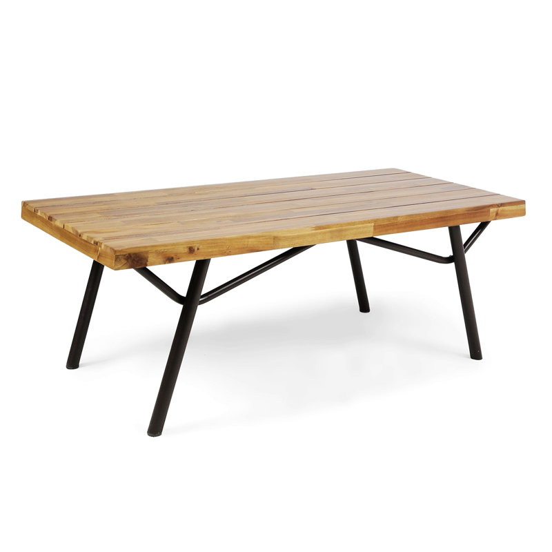 Rembert Rectangular Solid Wood Outdoor Coffee Table , 50 " W 23.5 " D
