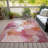 Machine Washable Indoor/Outdoor Xhevrie Pink Rug-111825050