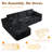 Cloudelle No Assembly Required Compression Packed 2 - Piece Boneless Corduroy Sectional-1893943929-1893943930