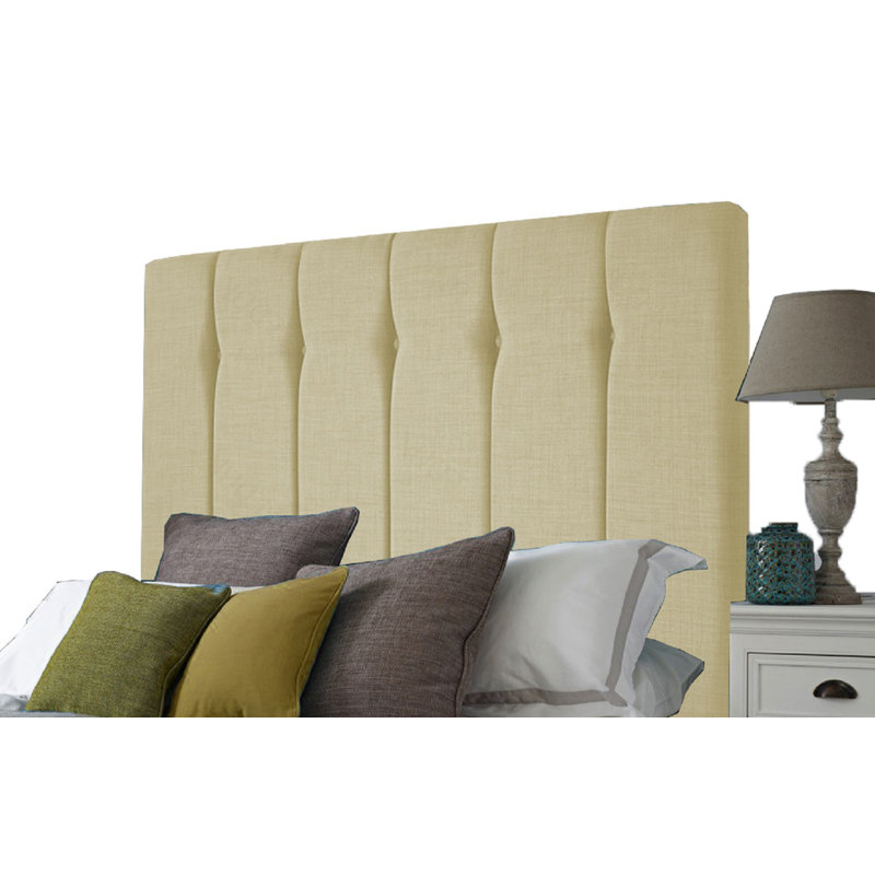 Eiven Upholstered Linen Panel Headboard, King Size (5'), Cream