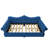 Queen Size Upholstered Daybed with LED Lights and Nailhead Trim – Sofa Bed for Living Room, Blue-1762253697