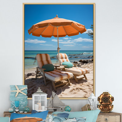 " Orange Beach Chairs I "