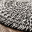 Tapis réversible intérieur / extérieur Futur Tense - noir / blanc / gris-844360396