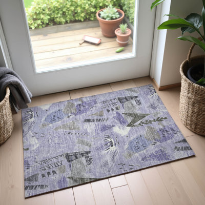 Tapis moderne de qualité supérieure lavable à la machine Harjo AMF1573