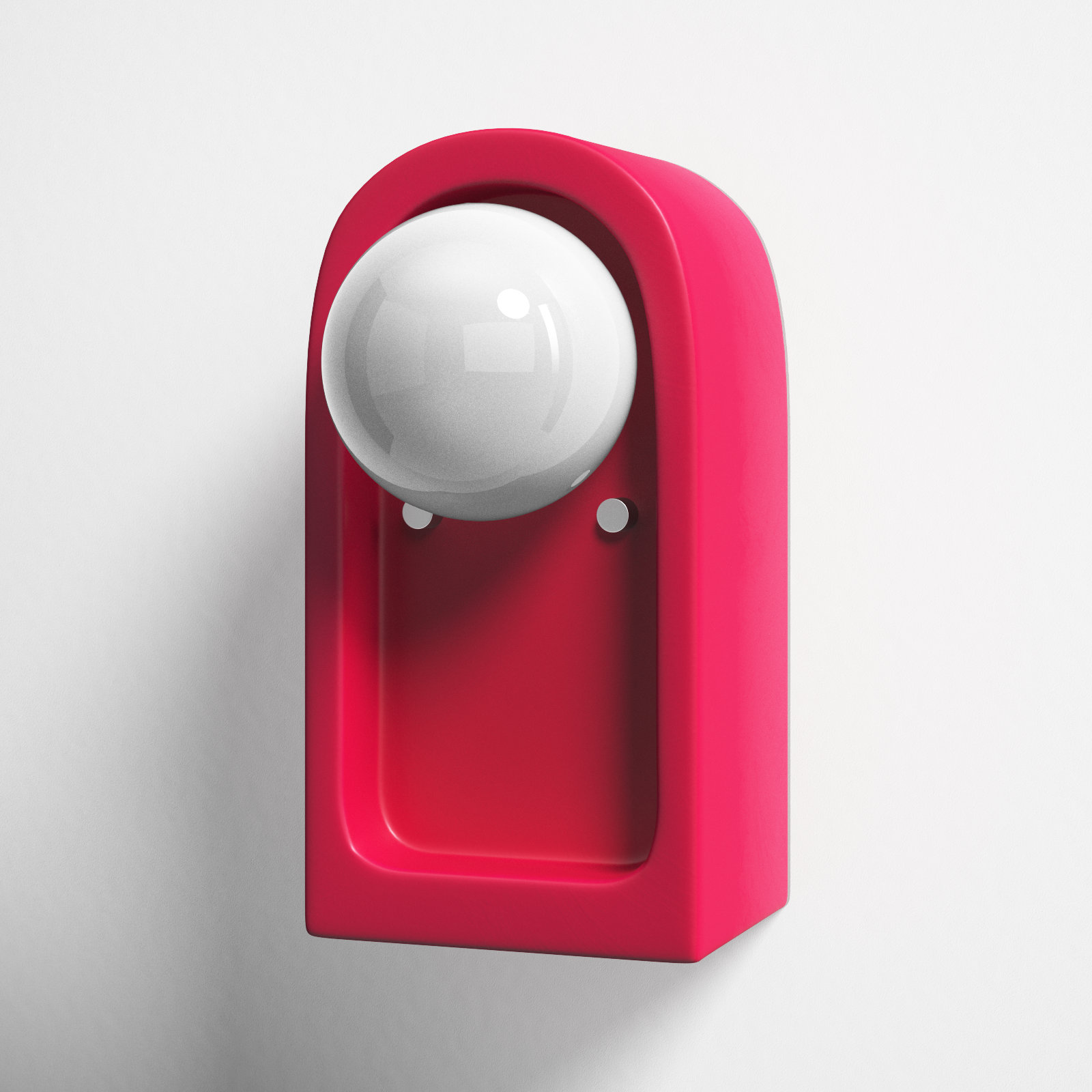 Rosalino Single Light Ceramic Sconce, Cerise