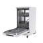 Lave-vaisselle portatif 18 po Hamilton Beach pour cuisine, véhicule récréatif ou appartement avec branchement rapide au robinet, 6 cycles de lavage et roulettes -128796054