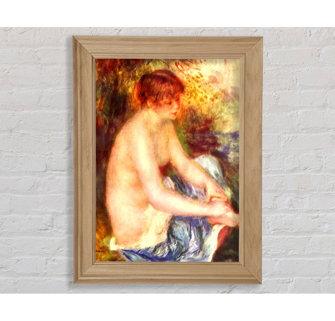 Renoir Nude In Blue - Einzelner Bilderrahmen Kunstdrucke