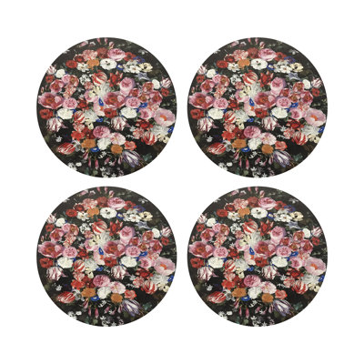Festoon Flowers Pebble 16" Vinyl Placemat