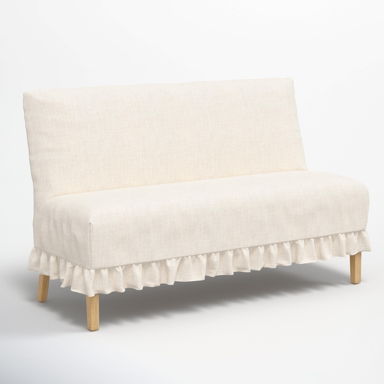 Maggie 57" Bench, Classic Talc Linen