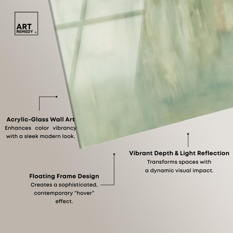 «Soft Verdure», reproduction d'art acrylique par Art Remedy, H 36 po x l 54 po