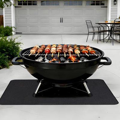 65"x48" Fireproof Grill Mat, Heat Resistant Deck Protector Pad for BBQ & Fire Pit, Waterproof Indoor Outdoor Use