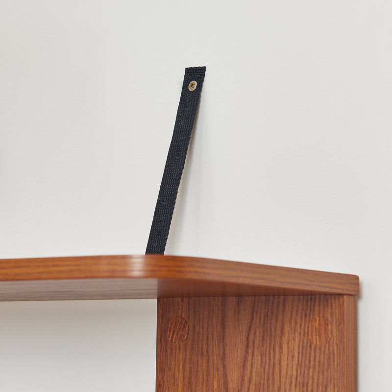 Ensemble de 2 bibliothèques à combinaison d'angle peu encombrantes 55 cm plus 80 cm de longueur couleur chêne foncé et 4 autres couleurs pour l'option