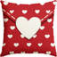 Coussin décoratif pour la Saint-Valentin, housse de coussin décoratif, cœur, rouge, anniversaire, housse de coussin de mariage pour canapé-122477626