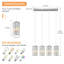 Luminaire suspendu moderne à 4 lumières Mini lustres en cristal Luminaire suspendu réglable pour îlot de cuisine Couloir Chambre à coucher-1275072869