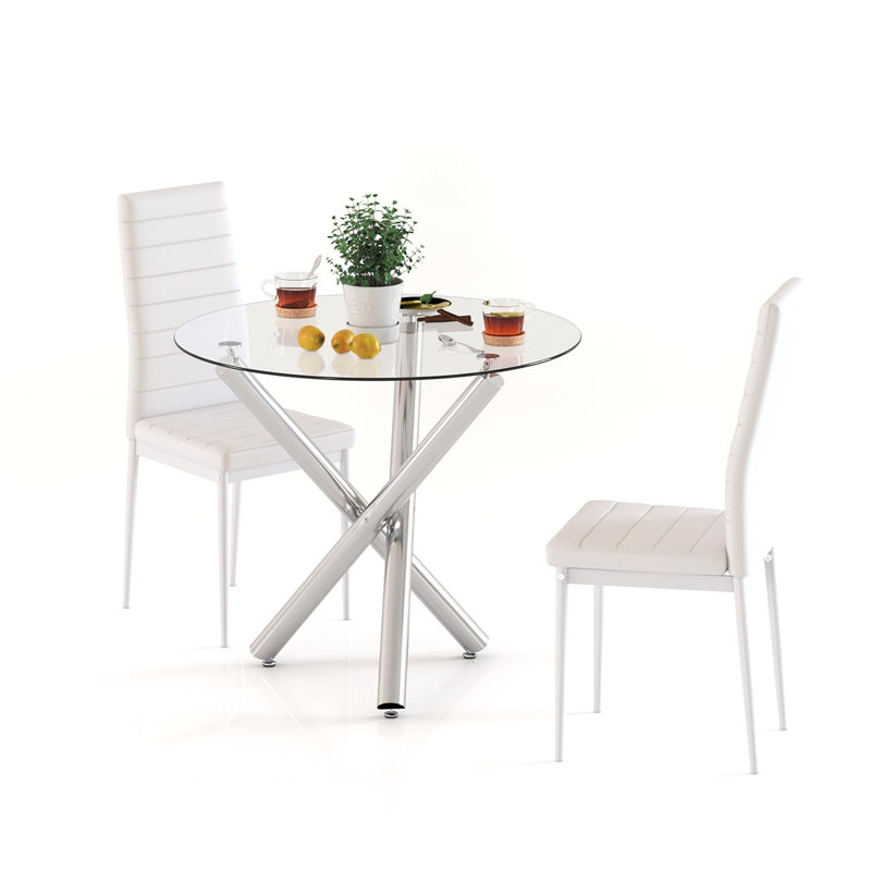 Davids Upholstered Dining Chair（Set of 2）, White