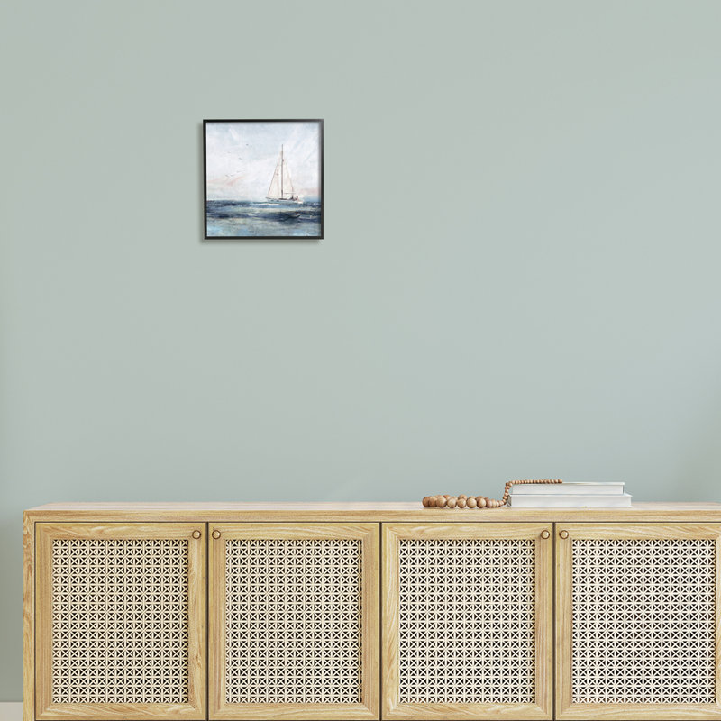 Art mural texturé giclée par Nina Blue, Giclée encadrée noir minuit, H 12 po x l 12 po x P 1,5 po