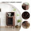 Armoire de coin en bois de noyer massif 47,24 po H